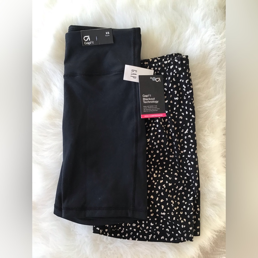Lot of 2 bike shorts GapFit Old Navy XS/S NWT